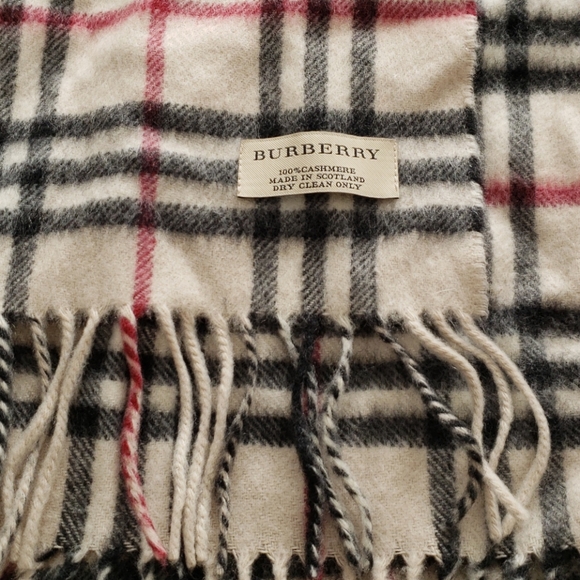 Authentic Unisex Burberry Cashmere Scarf